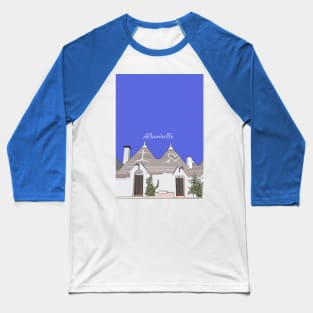 Trulli Houses Alberobello Bari Trullo Italy Baseball T-Shirt